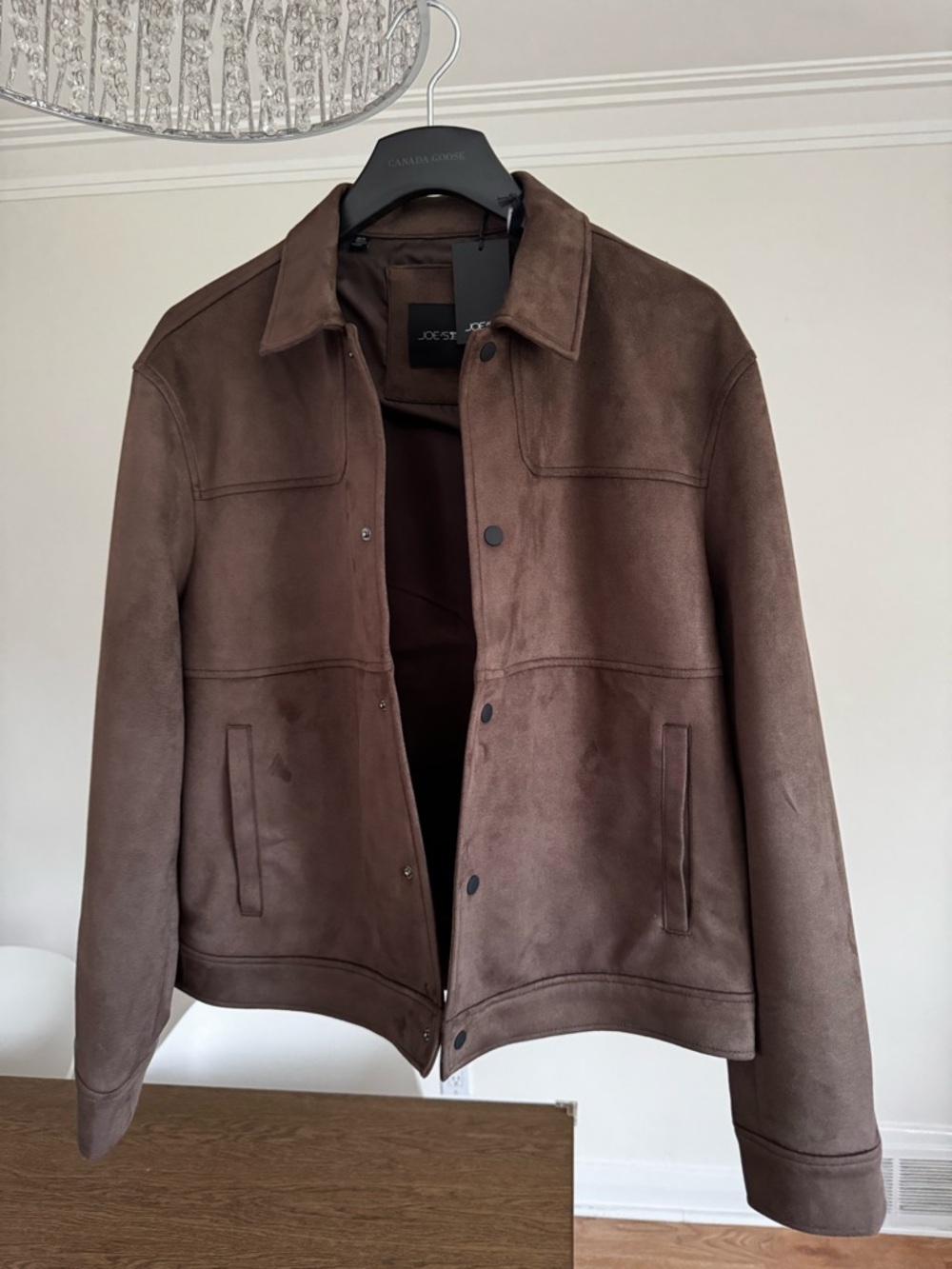 Joe's Jeans Brown Suede Bomber Jacket